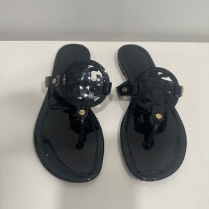 Miller Patent Black Tory Burch Sandal with dust bag